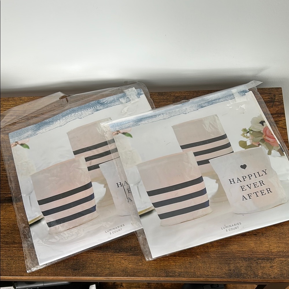 🔴 Wedding Happily Ever After Luminaries (2 packs of 3 each, 6 TOTAL)